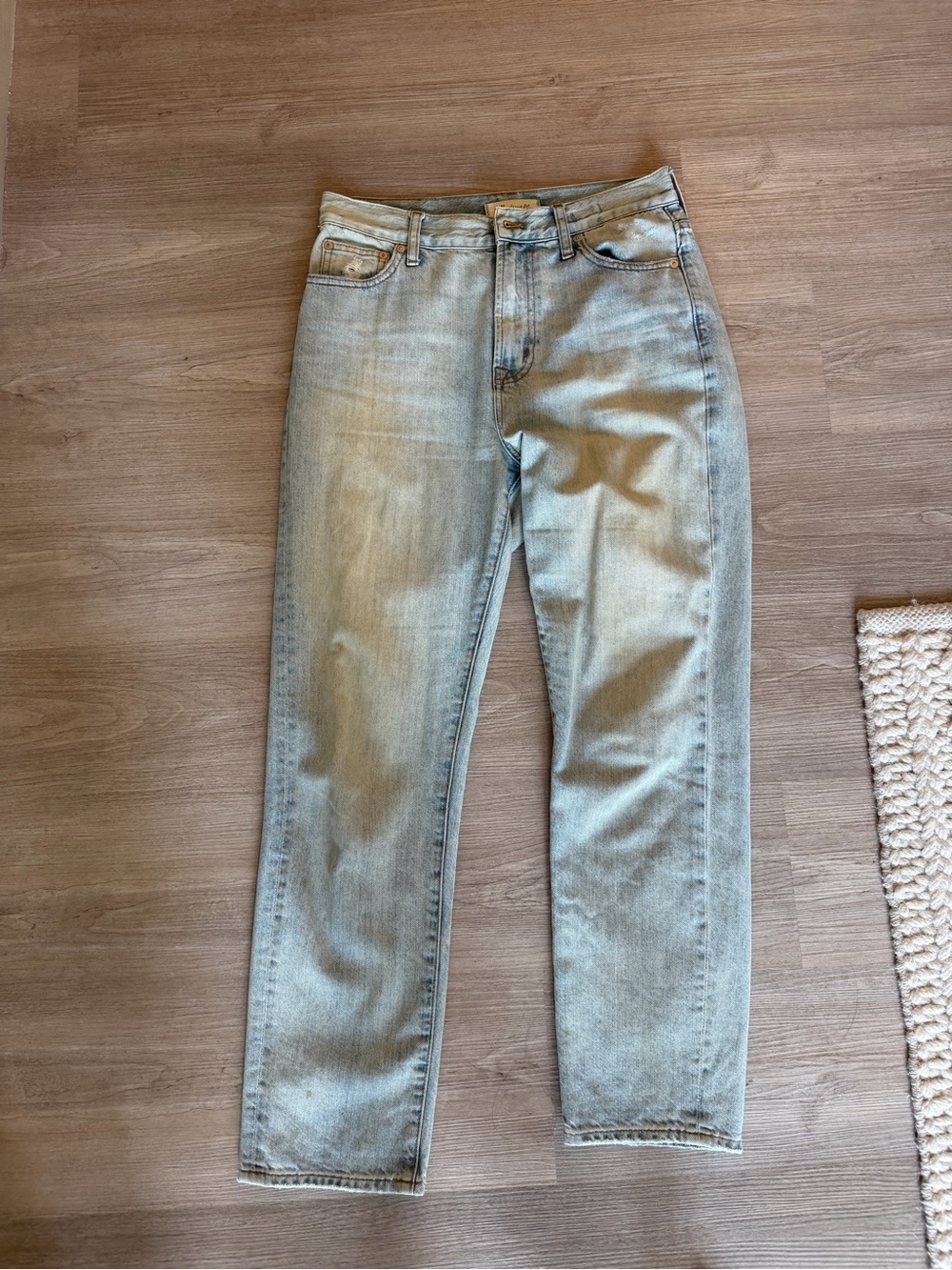 Madewell Light Blue Straight Jeans